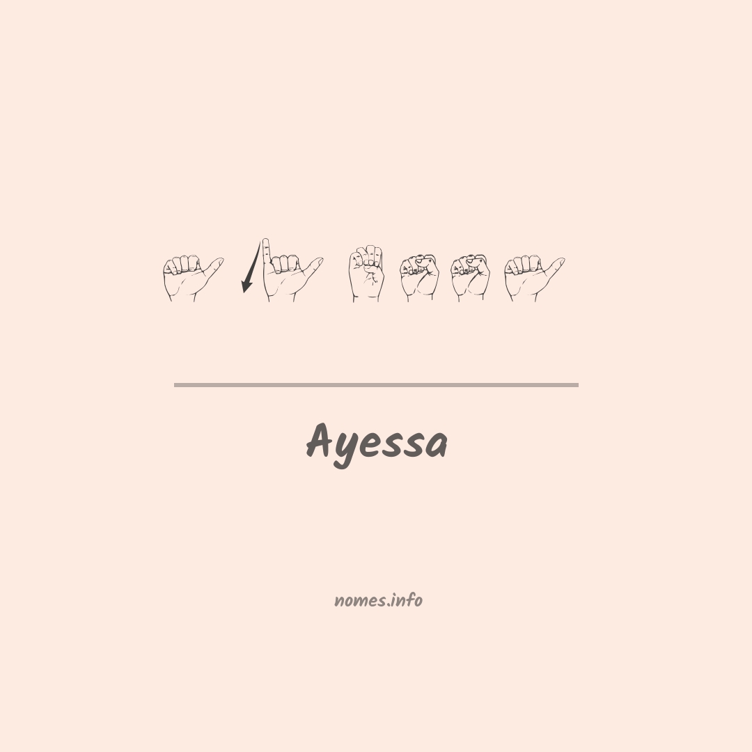 Ayessa em Libras