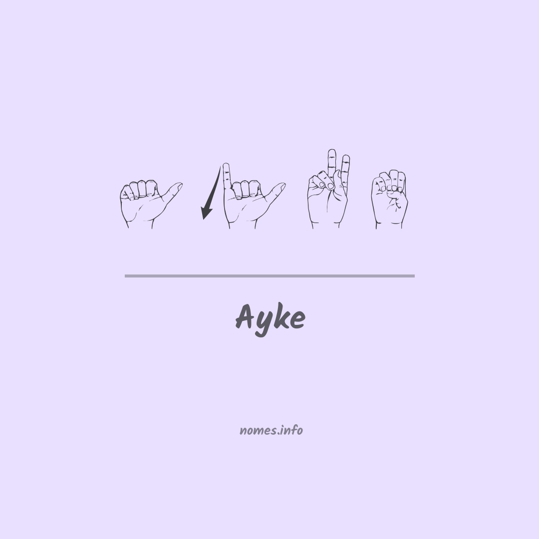 Ayke em Libras