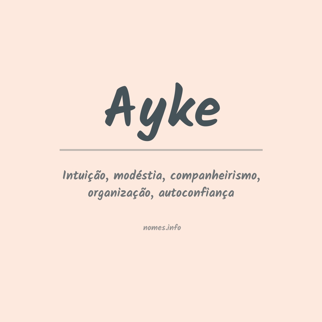Significado do nome Ayke