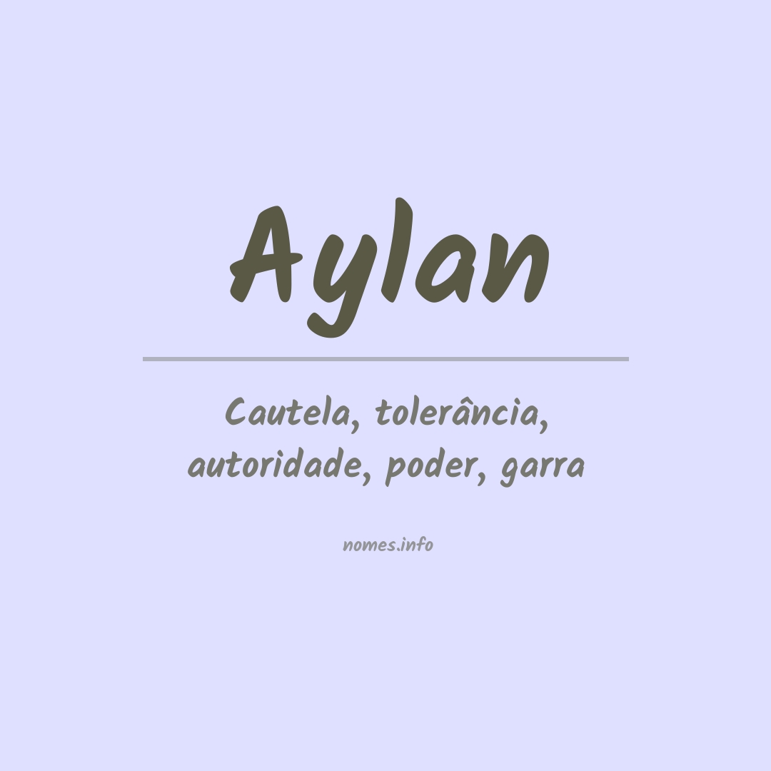 Significado do nome Aylan