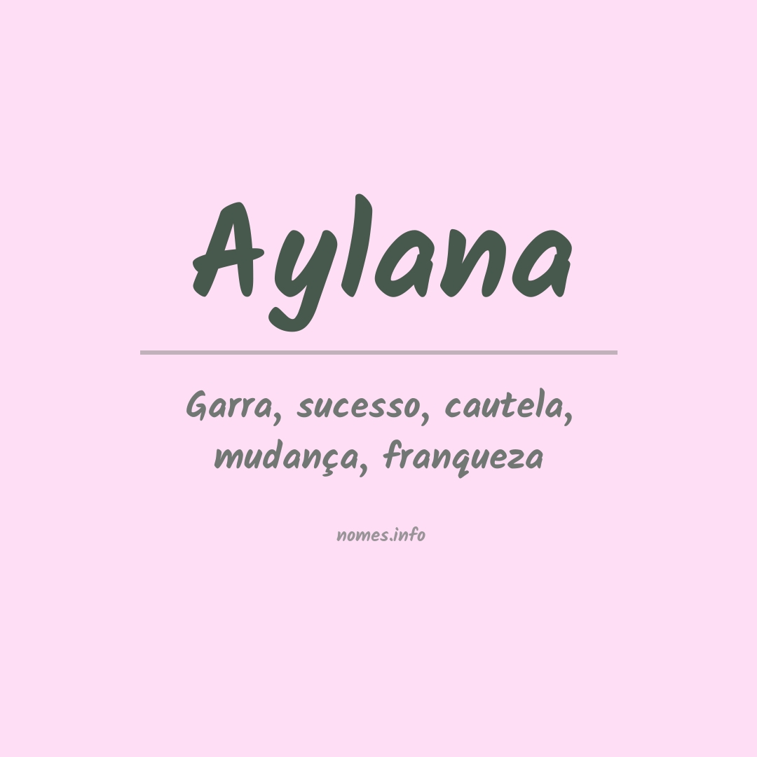 Significado do nome Aylana