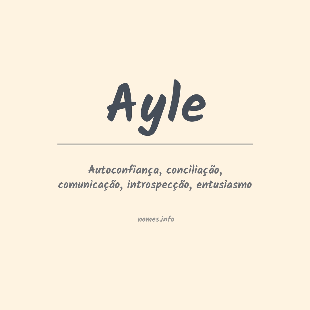 Significado do nome Ayle