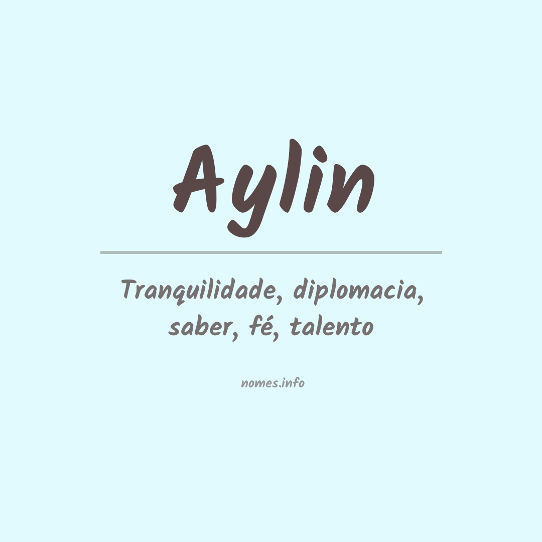 Significado do nome Aylin