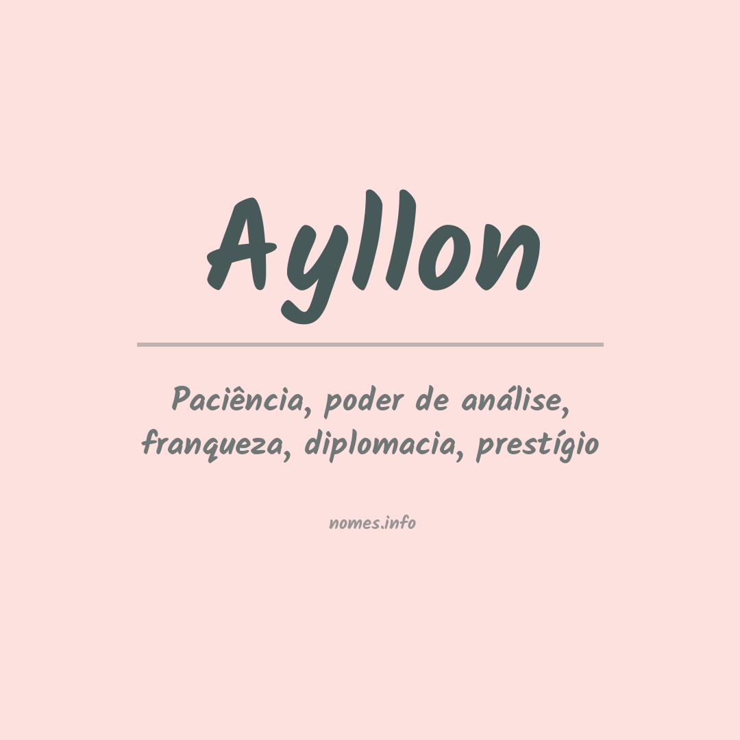 Significado do nome Ayllon