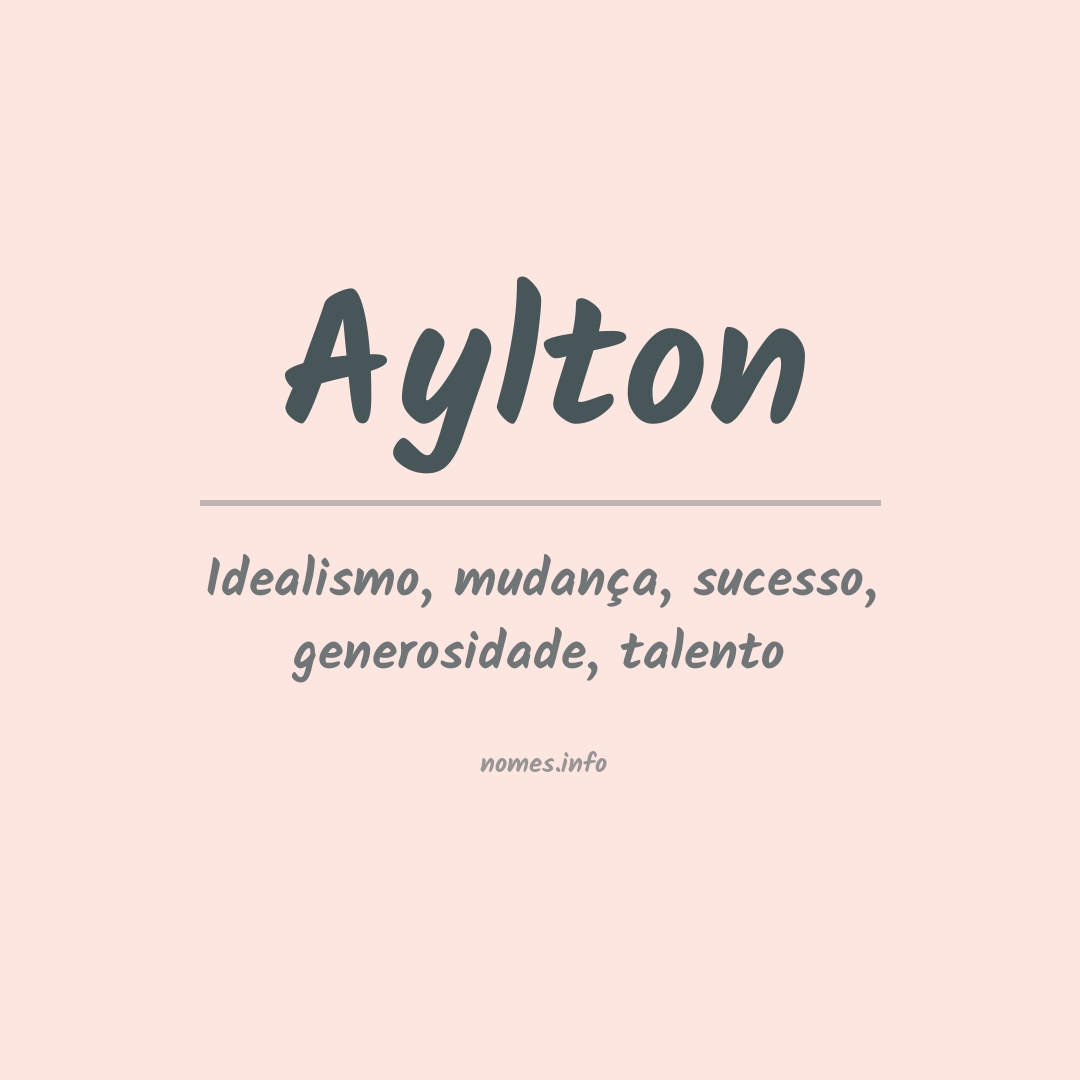 Significado do nome Aylton