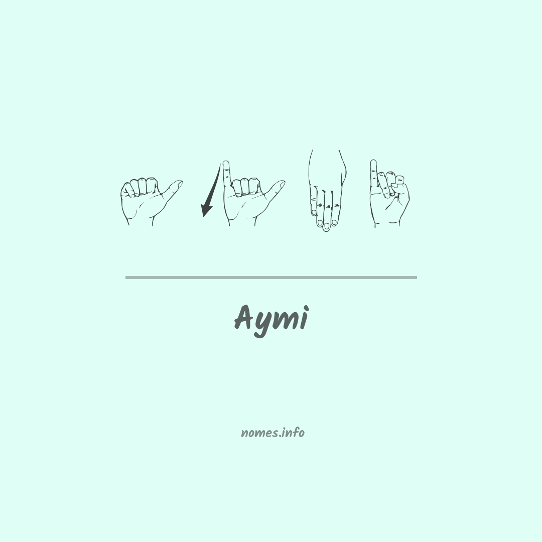 Aymi em Libras