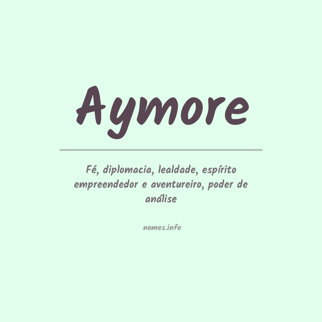 Significado do nome Aymore