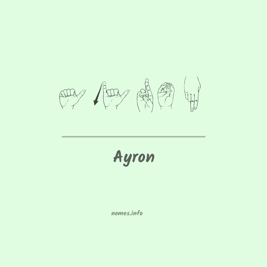 Ayron em Libras Ayron em Libras