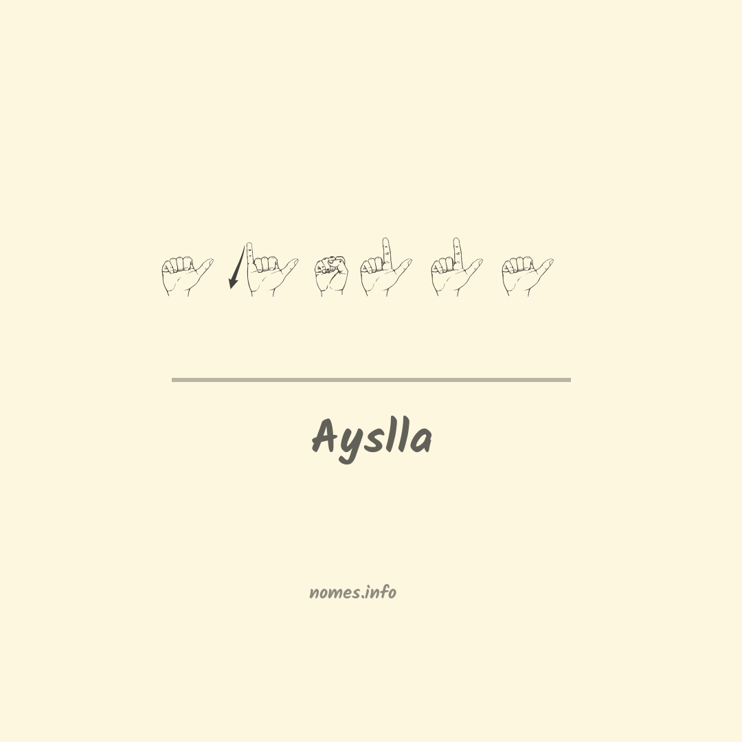 Ayslla em Libras