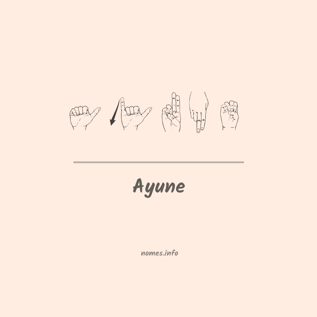 Ayune em Libras
