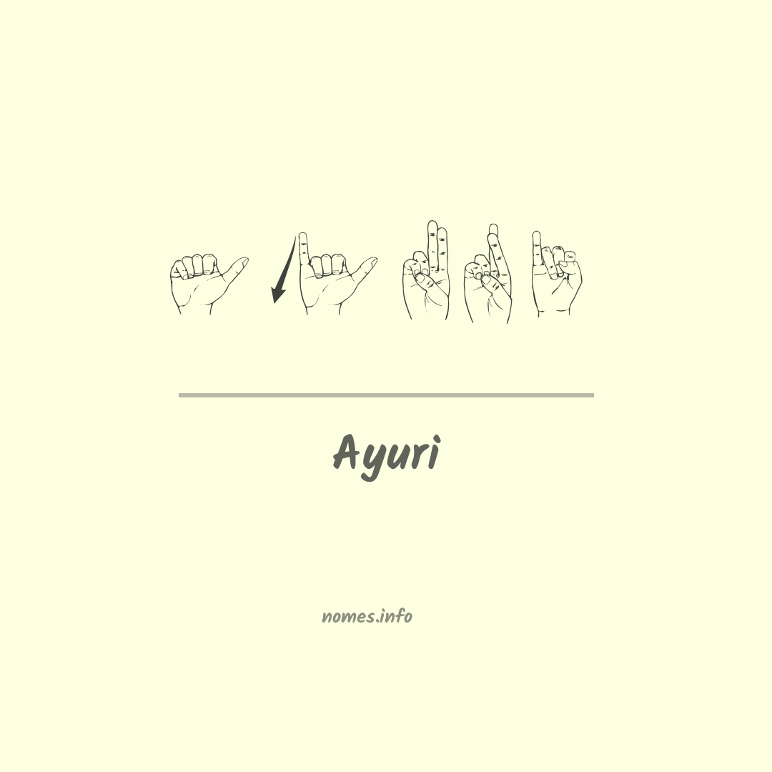 Ayuri em Libras