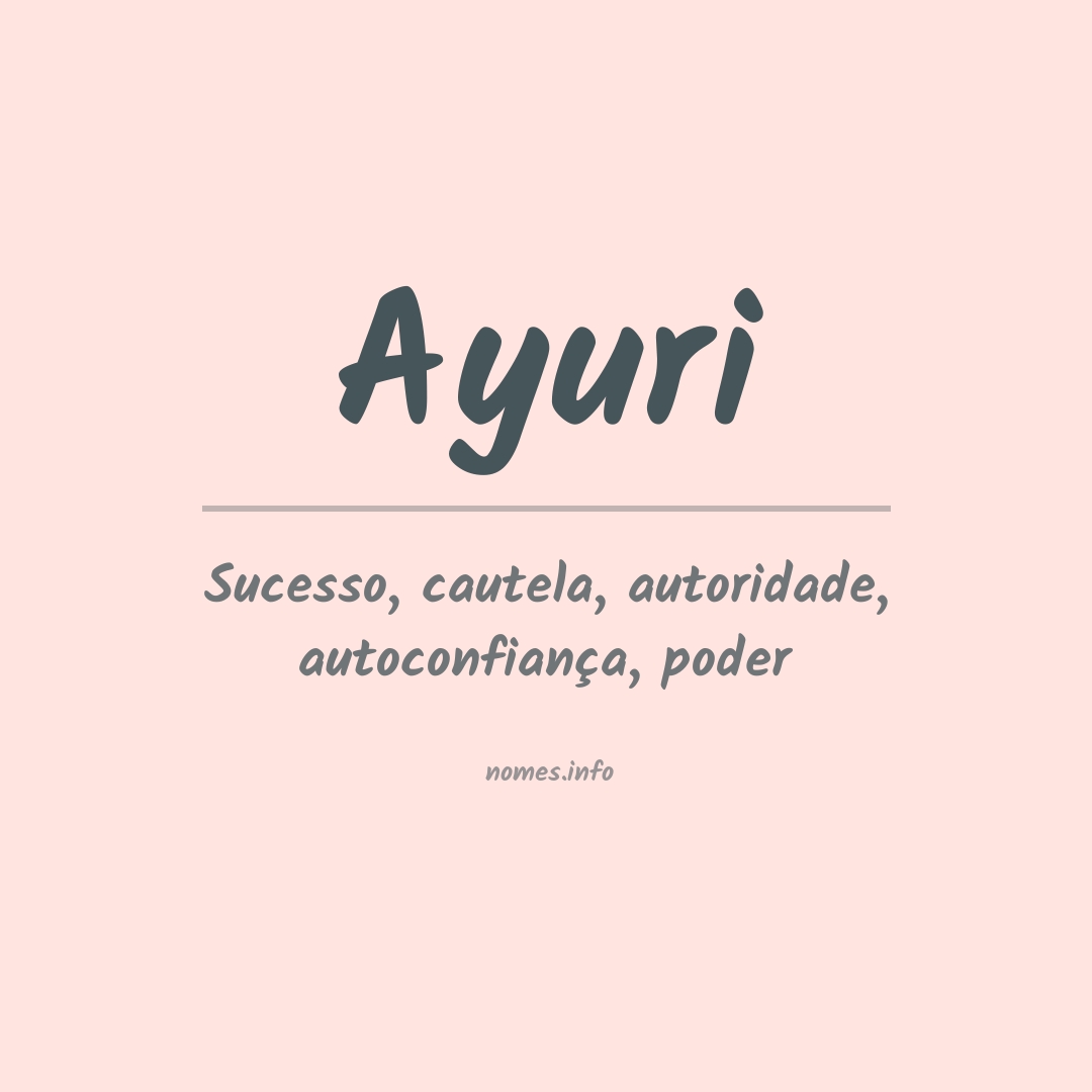 Significado do nome Ayuri