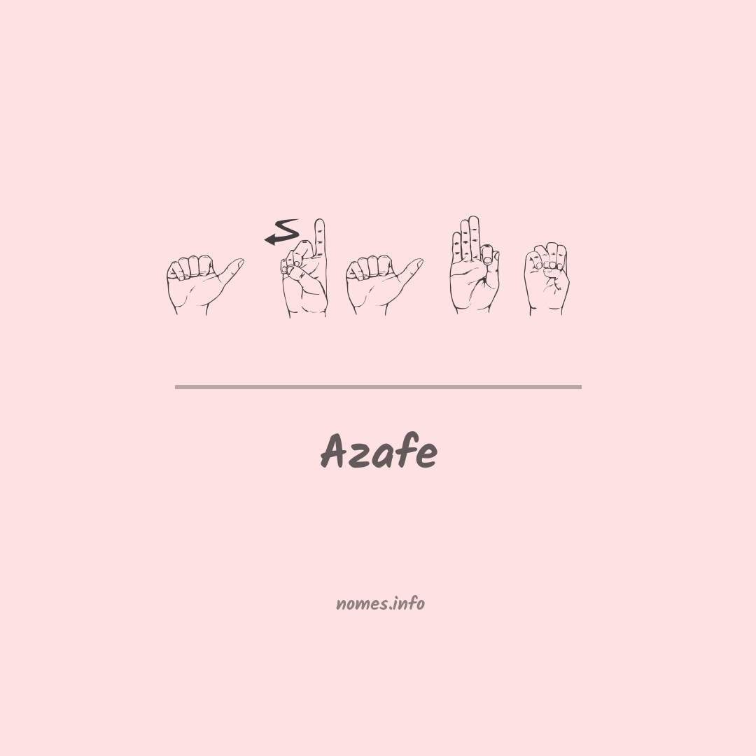 Azafe em Libras