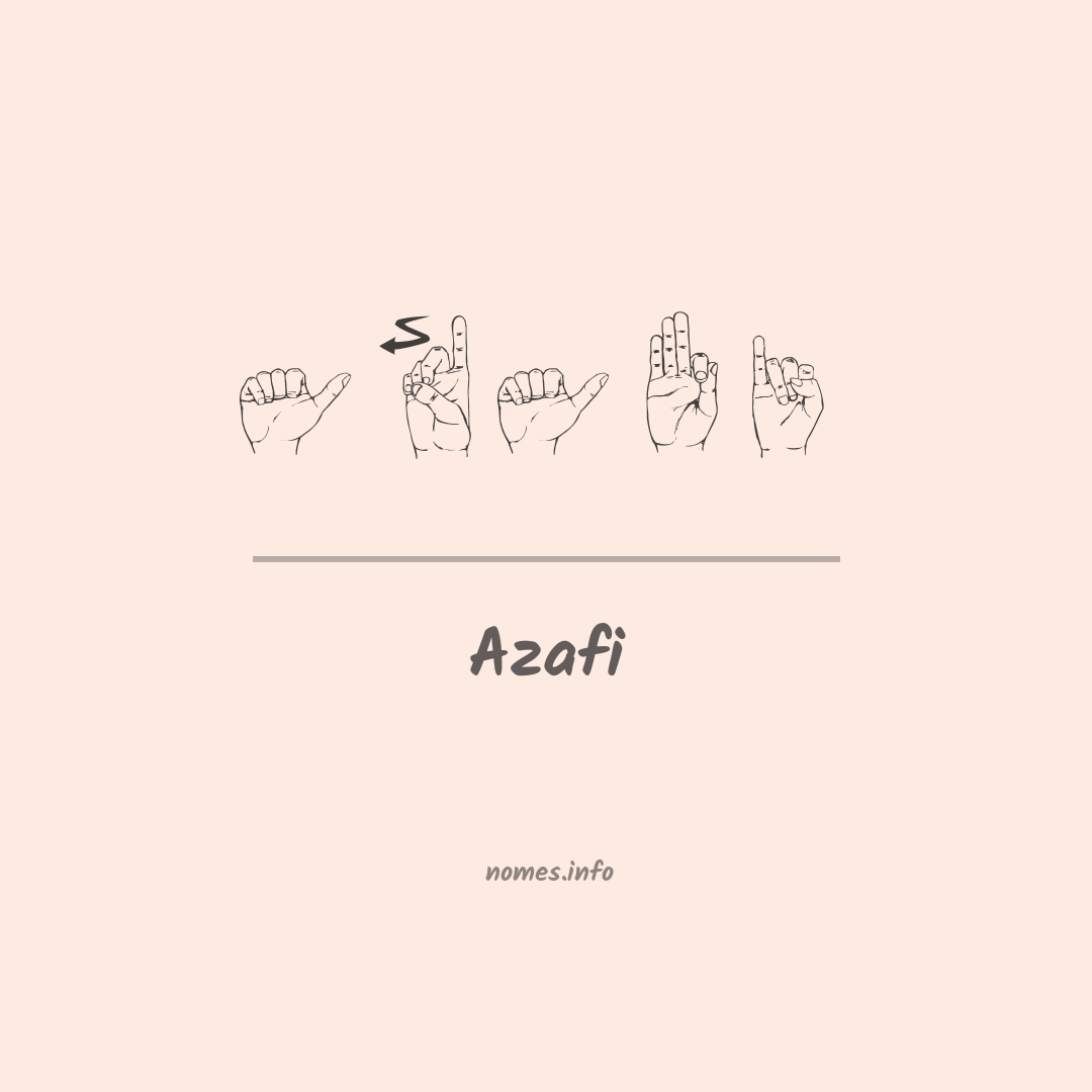 Azafi em Libras