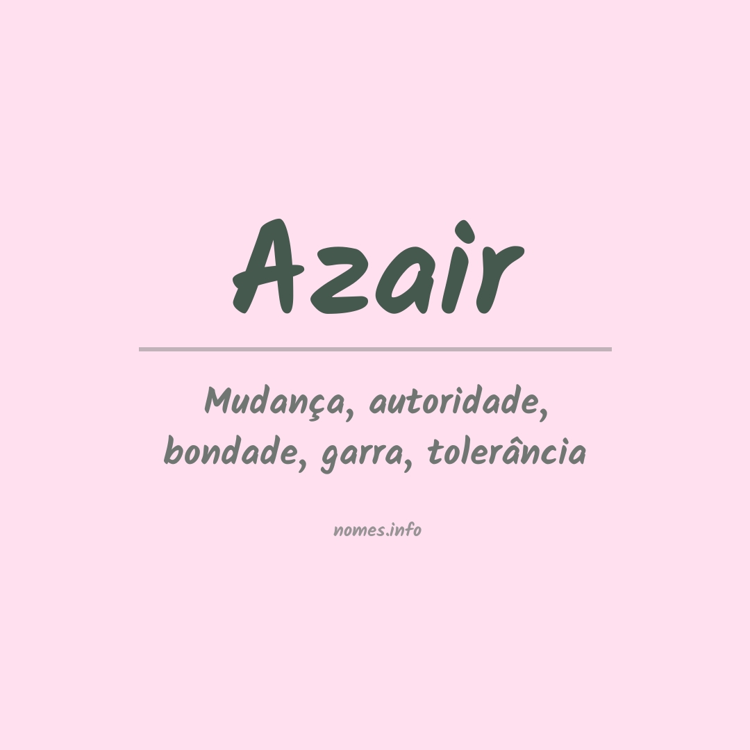 Significado do nome Azair