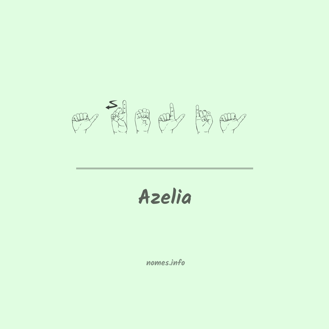 Azelia em Libras
