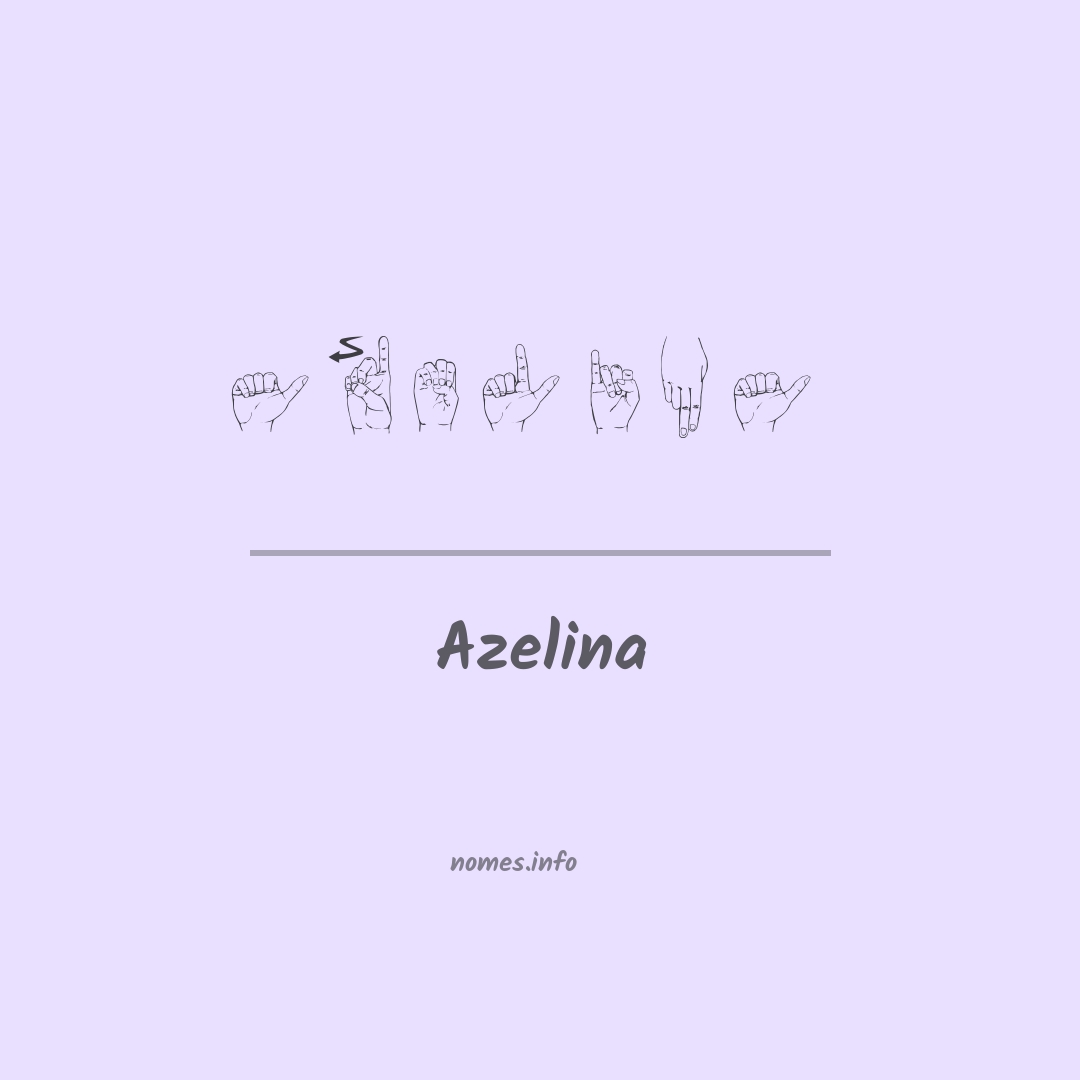 Azelina em Libras Azelina em Libras