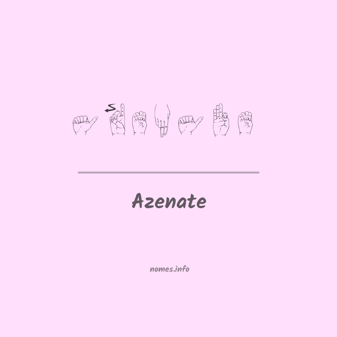 Azenate em Libras