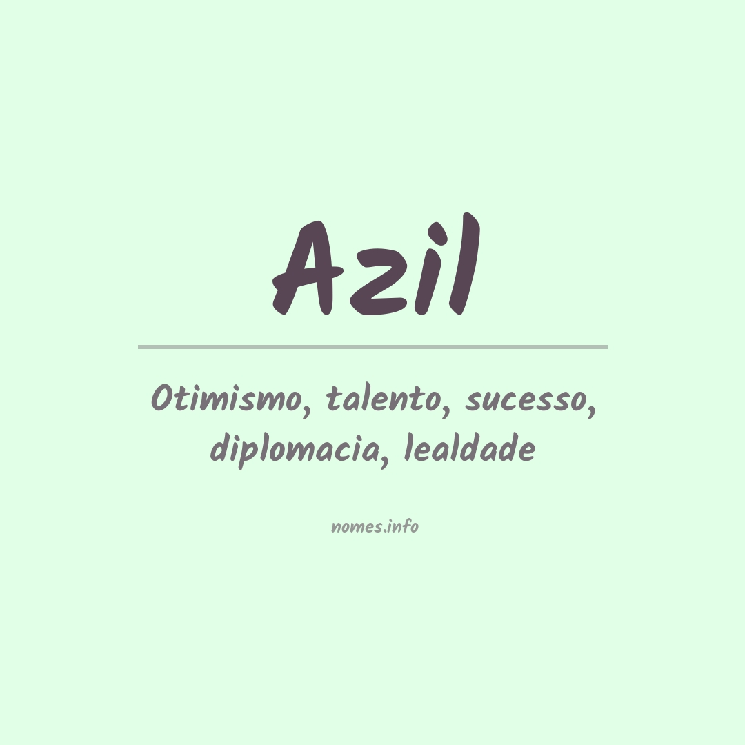 Significado do nome Azil
