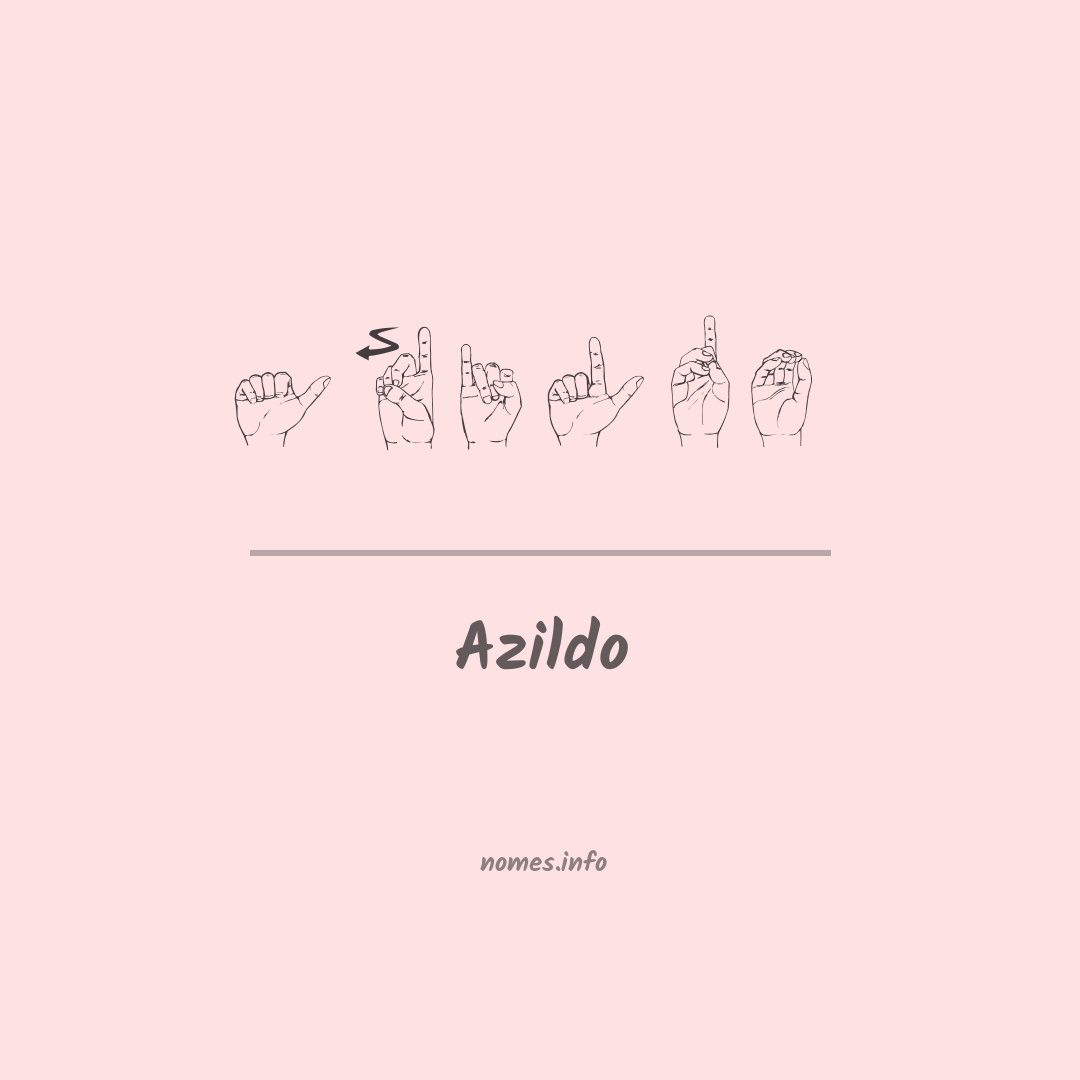 Azildo em Libras