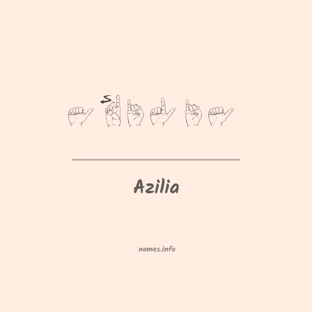 Azilia em Libras