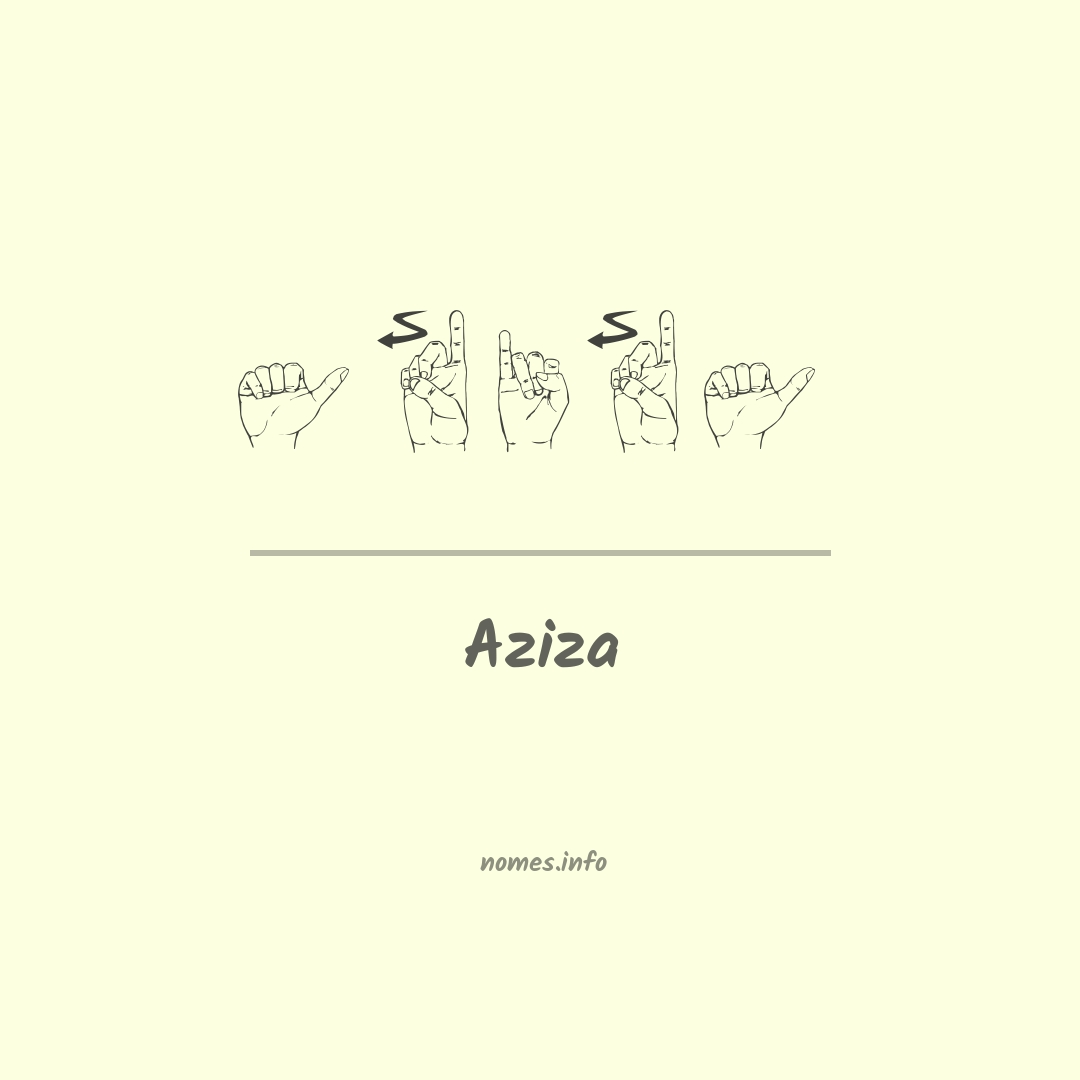 Aziza em Libras