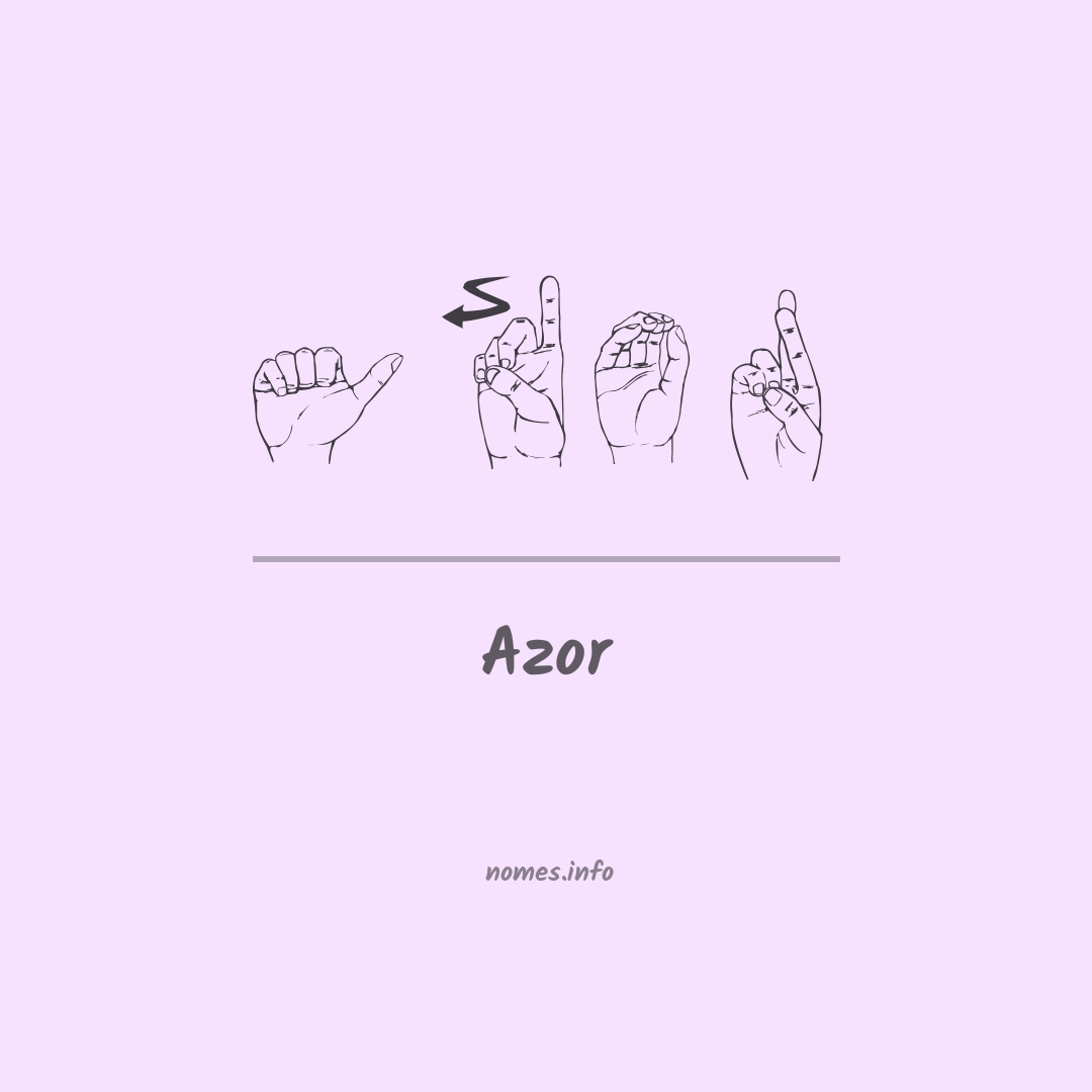 Azor em Libras