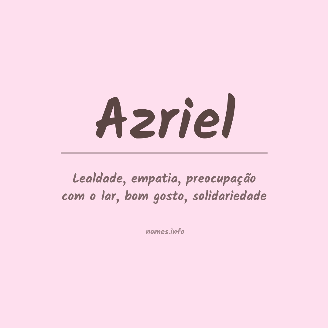 Significado do nome Azriel