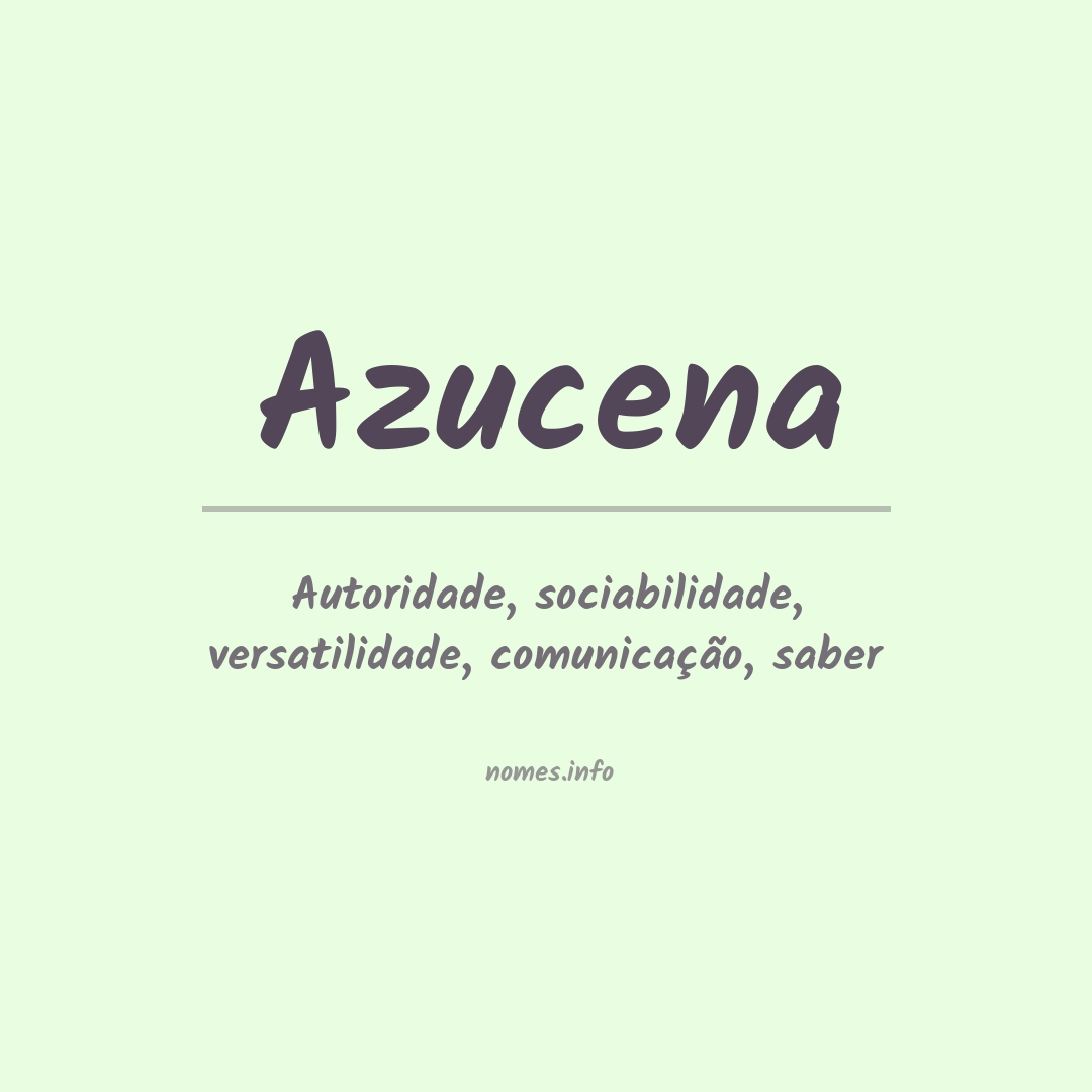 Significado do nome Azucena