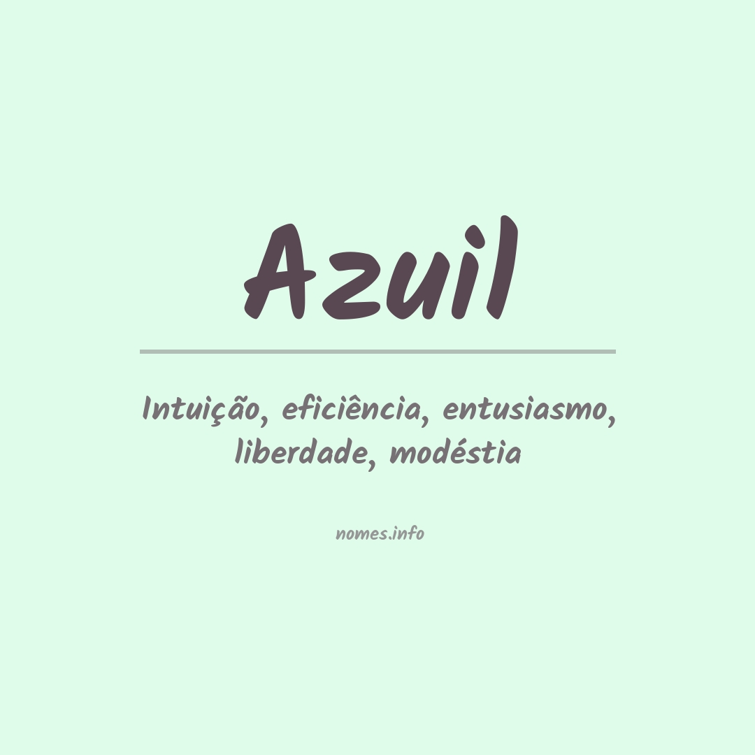 Significado do nome Azuil