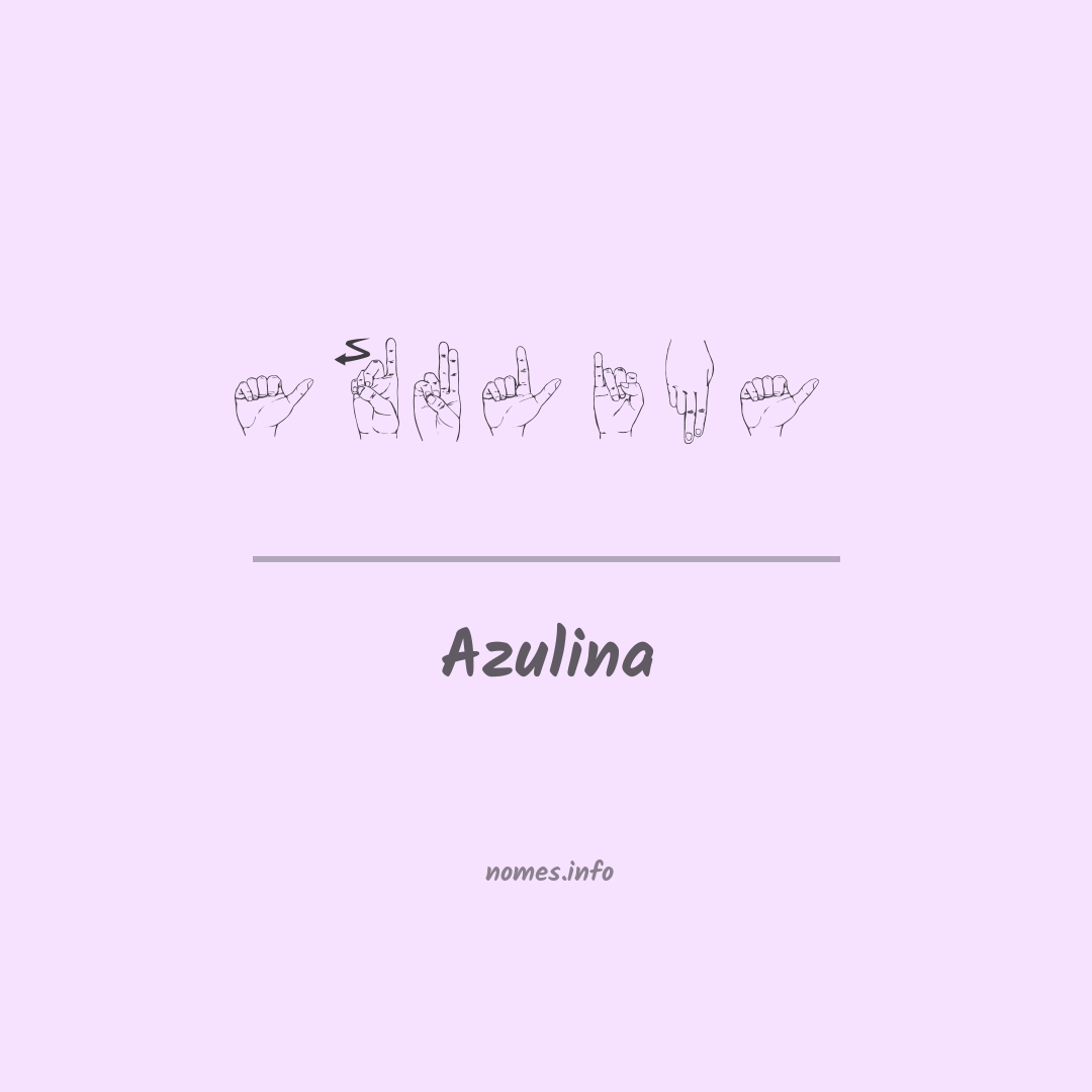 Azulina em Libras Azulina em Libras
