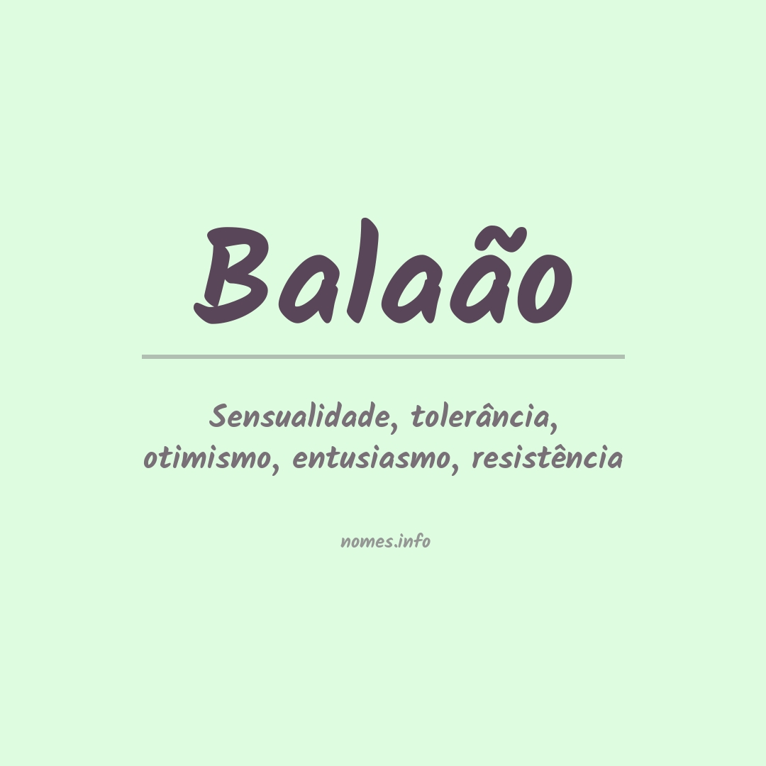 Significado do nome Balaão
