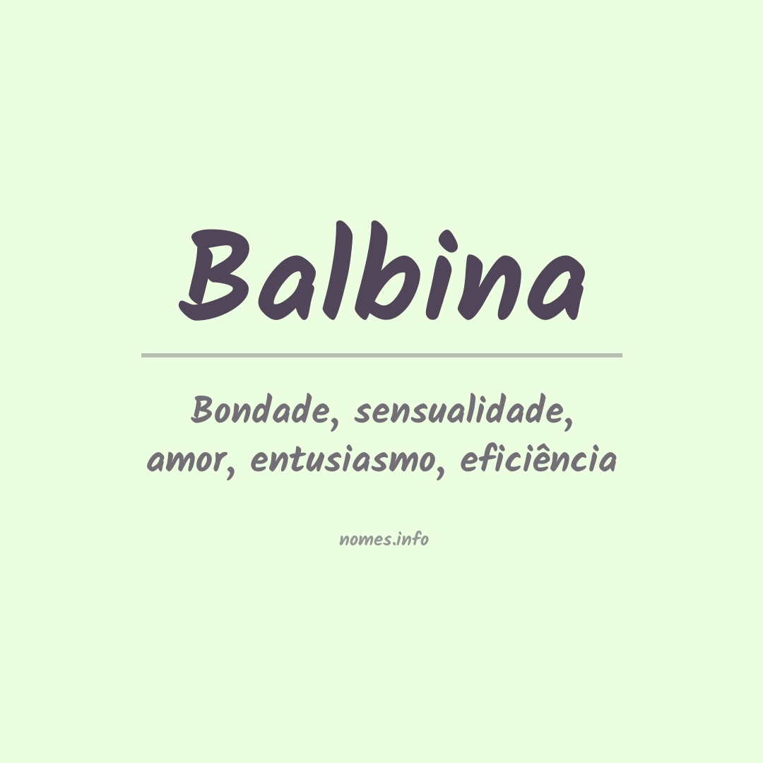 Significado do nome Balbina