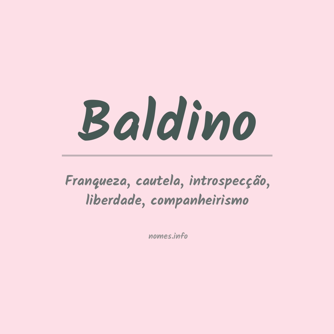 Significado do nome Baldino