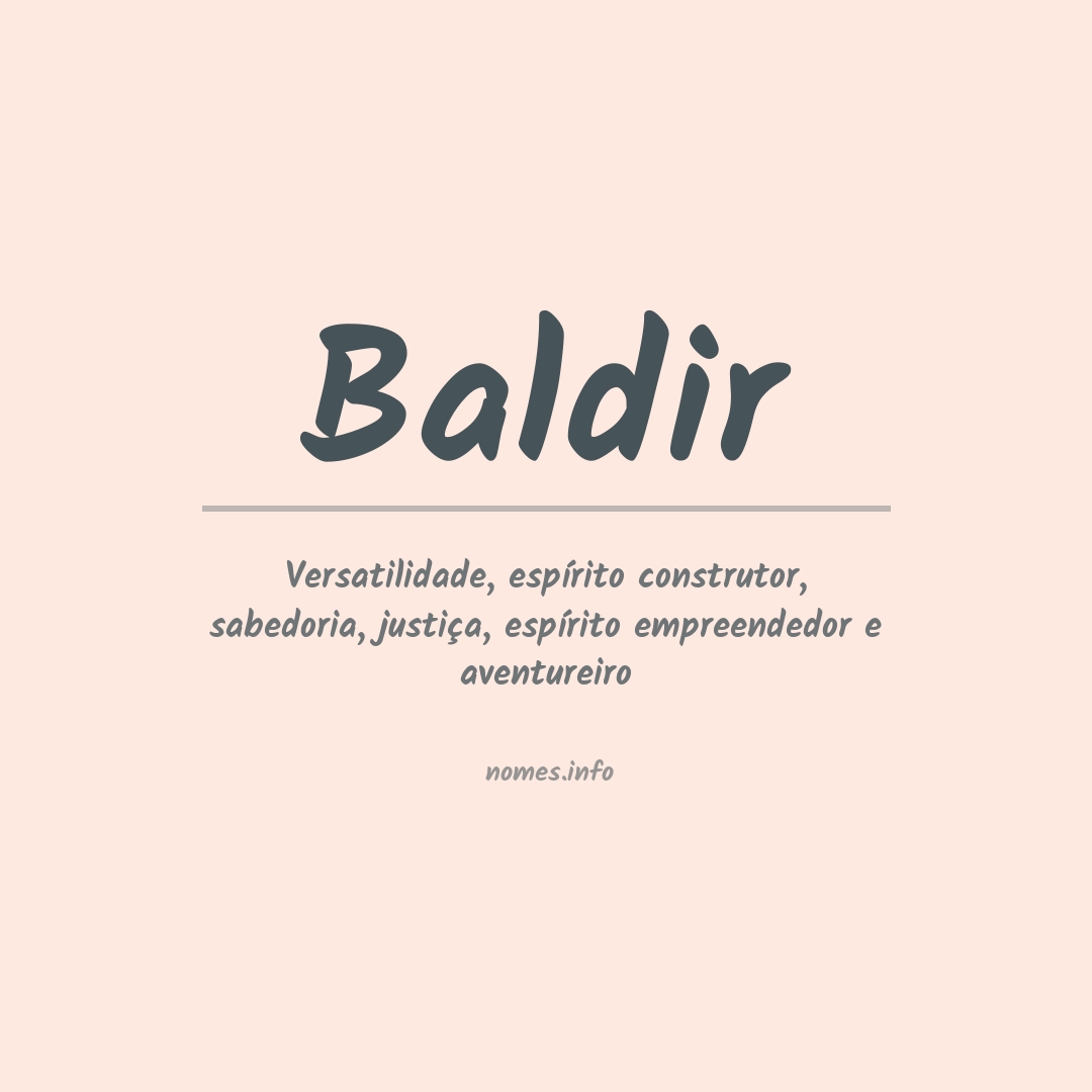 Significado do nome Baldir