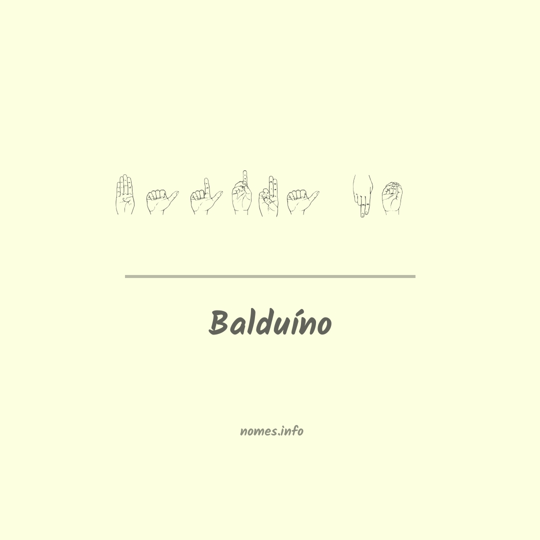 Balduíno em Libras