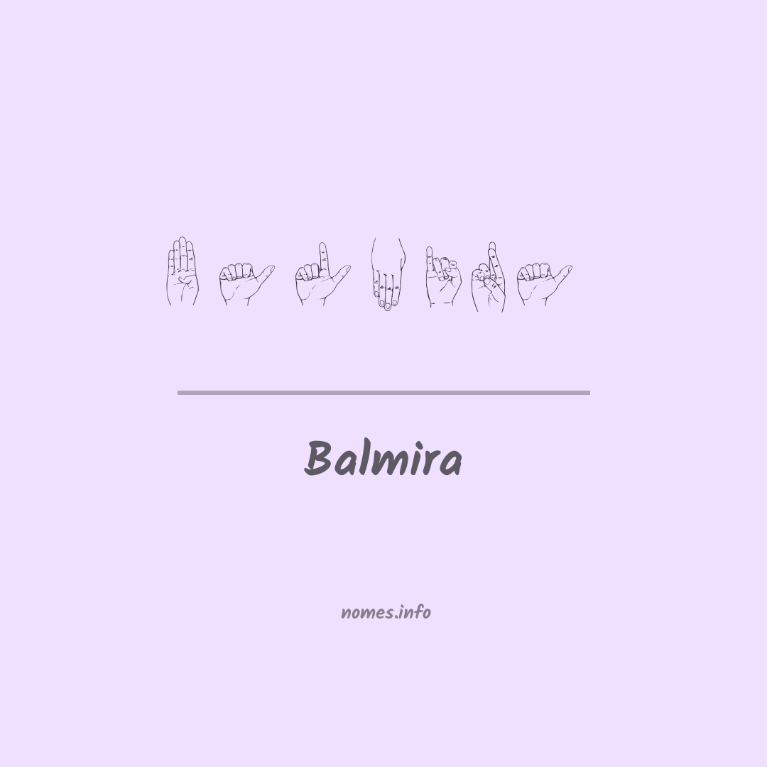 Balmira em Libras