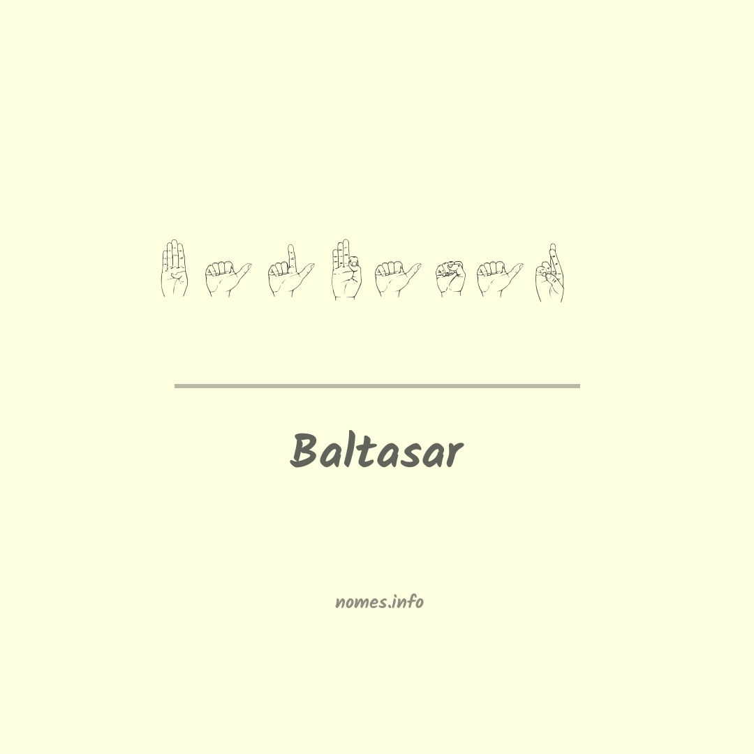 Baltasar em Libras