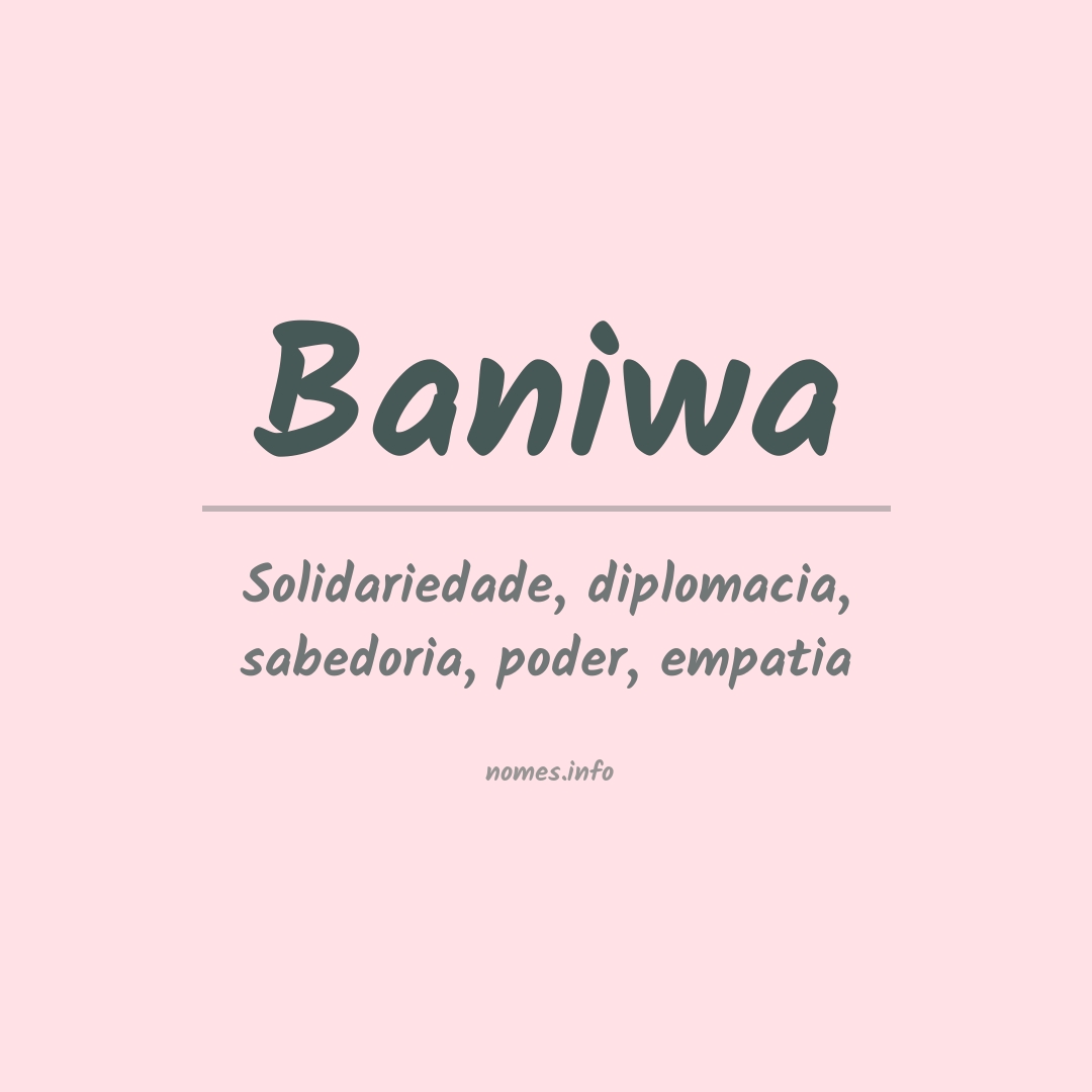 Significado do nome Baniwa