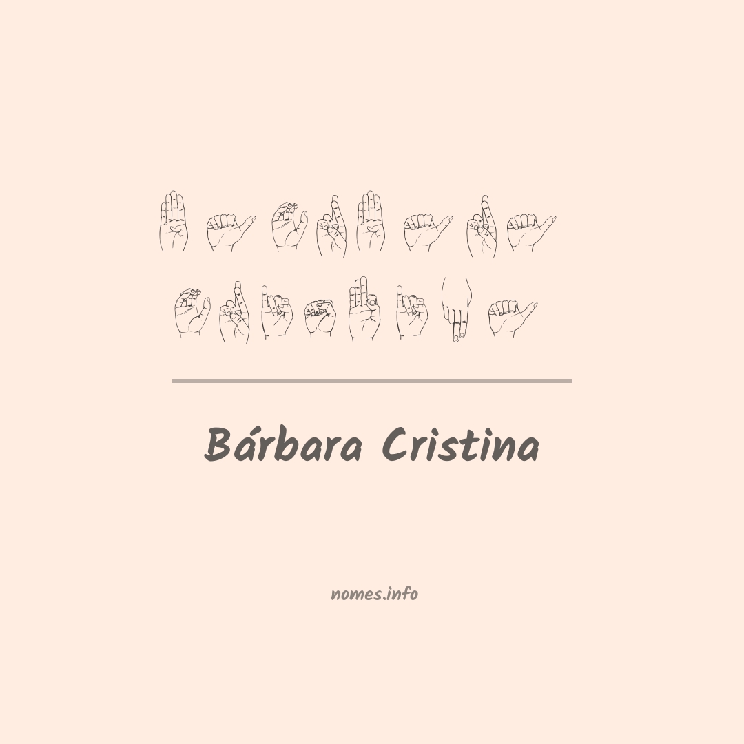 Bárbara cristina em Libras