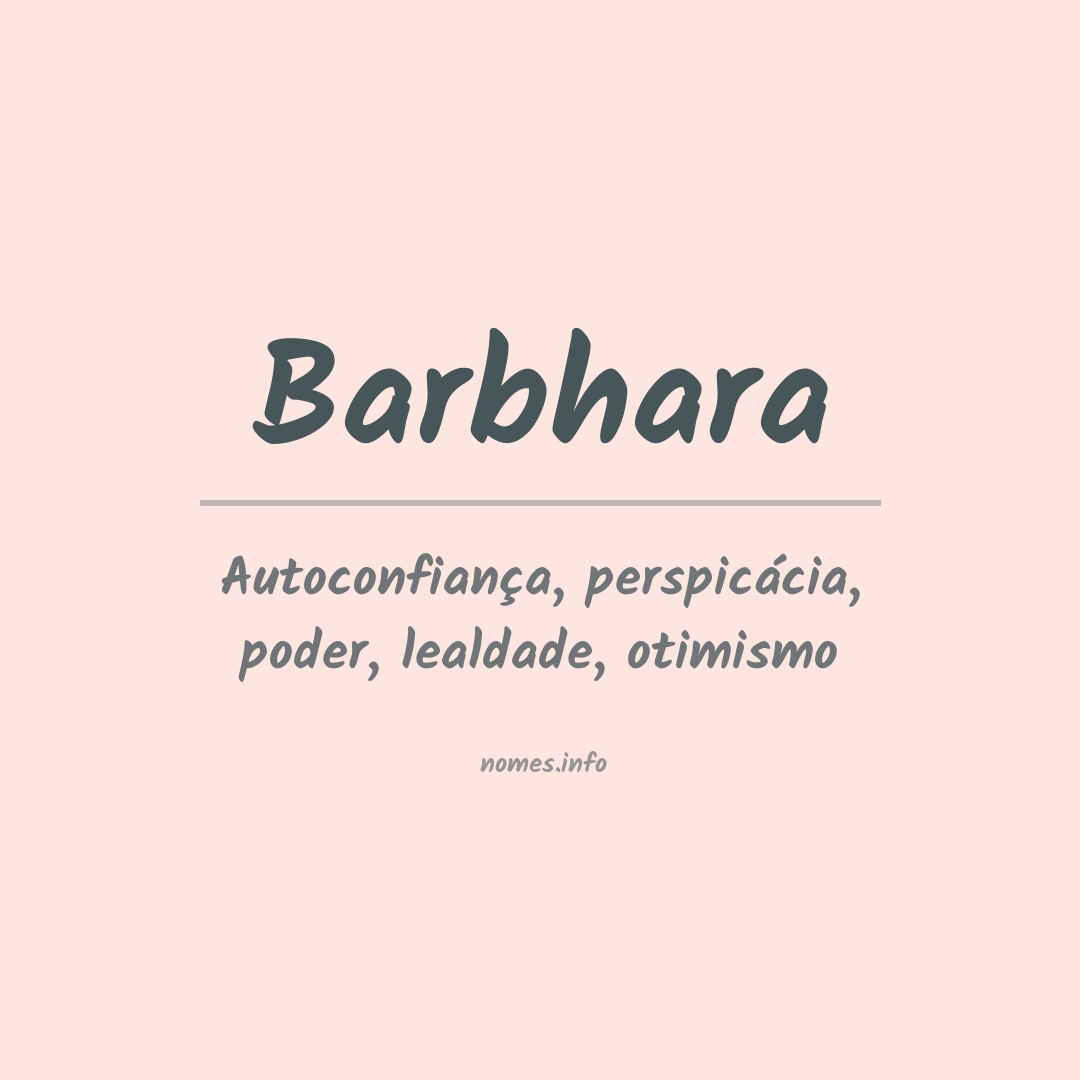 Significado do nome Barbhara