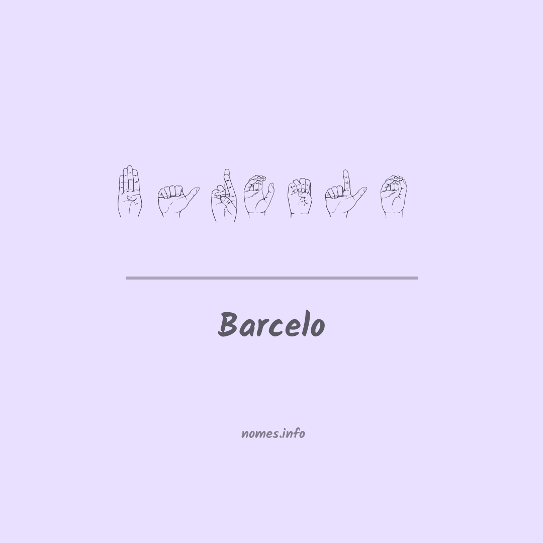 Barcelo em Libras