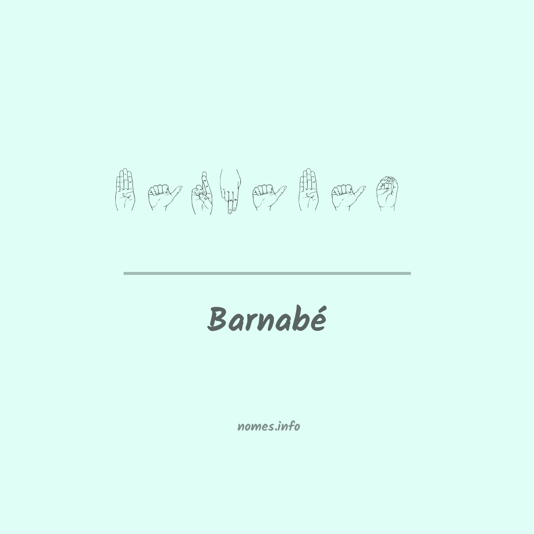 Barnabé em Libras