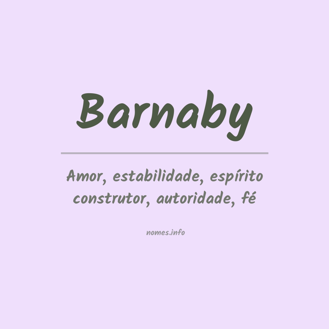 Significado do nome Barnaby