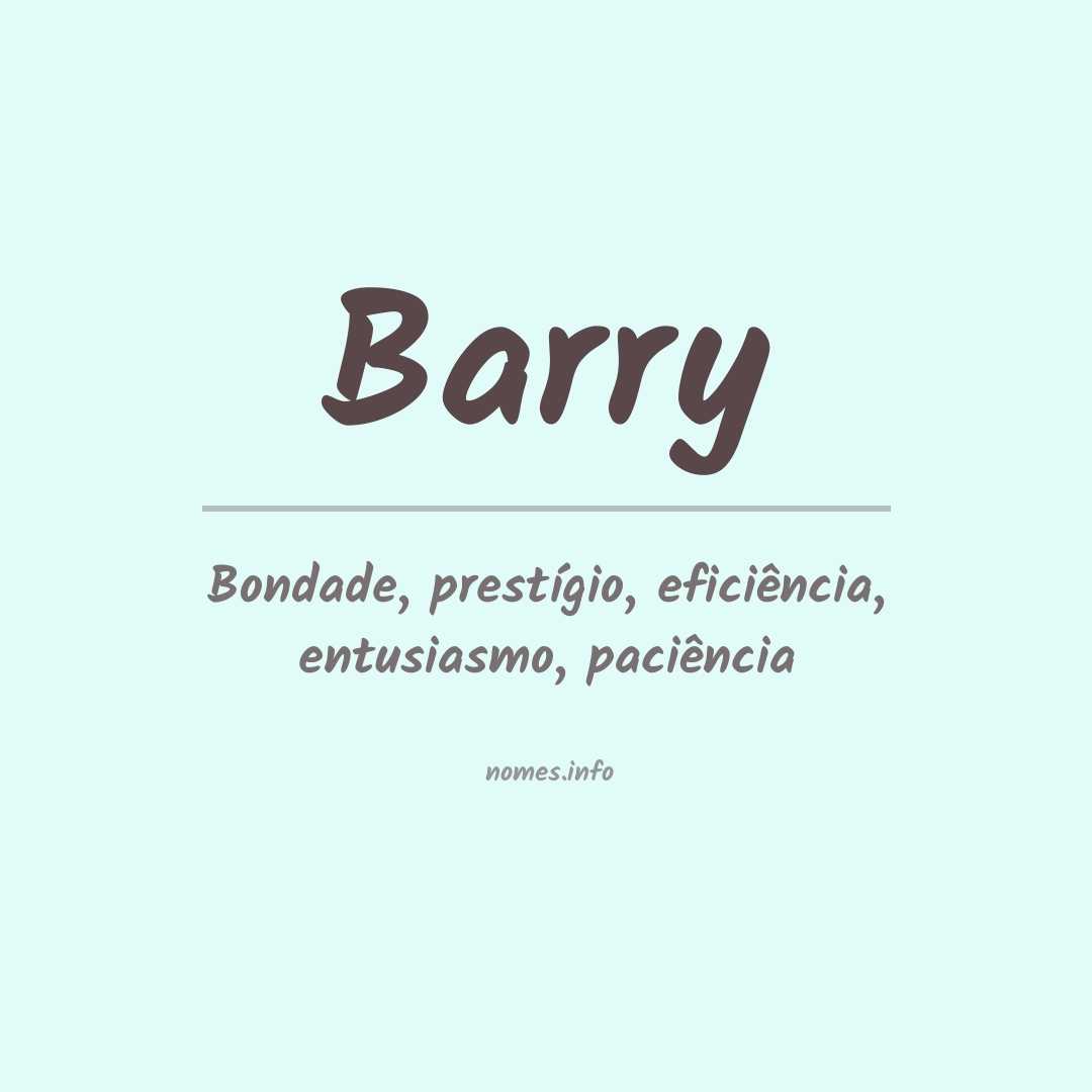 Significado do nome Barry