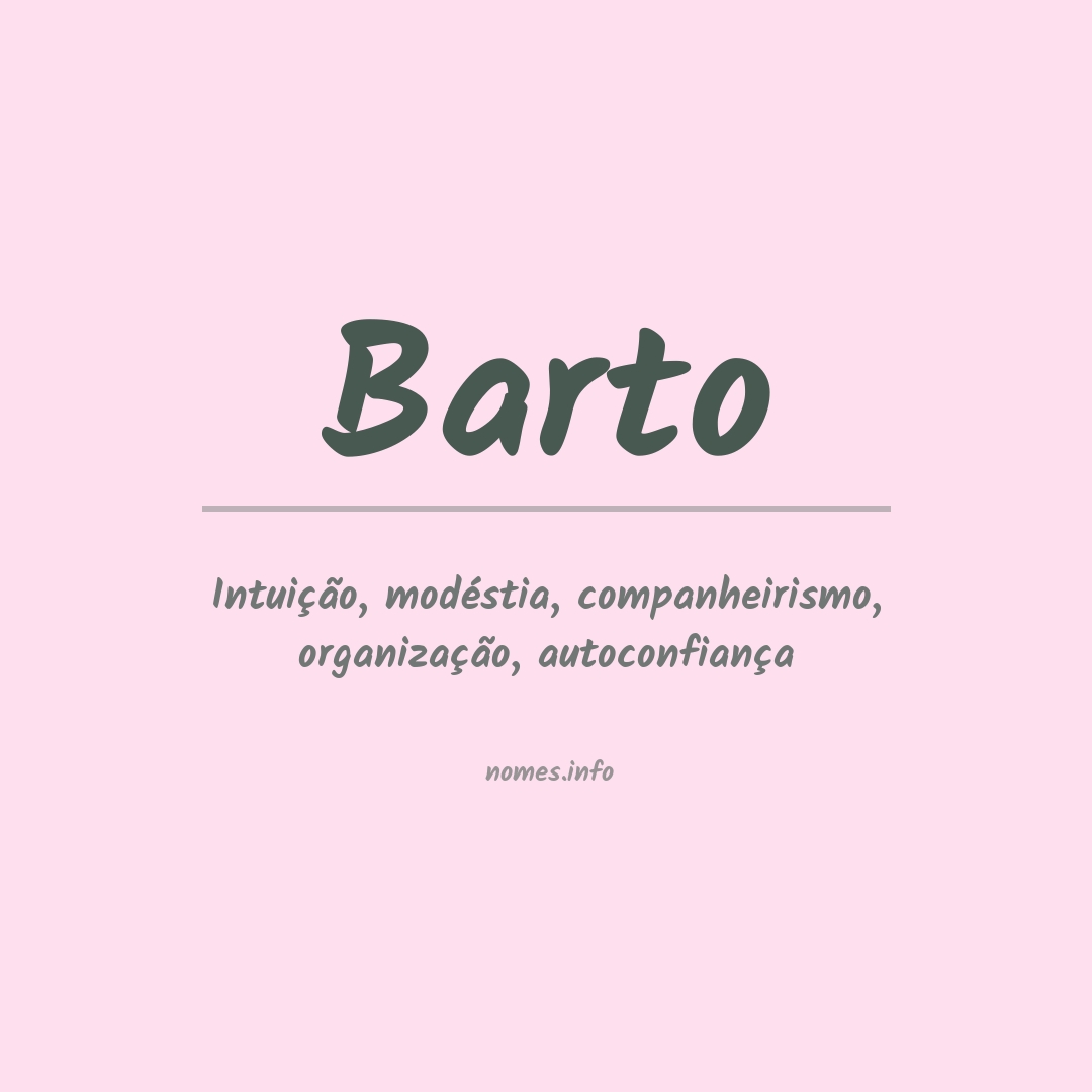 Significado do nome Barto