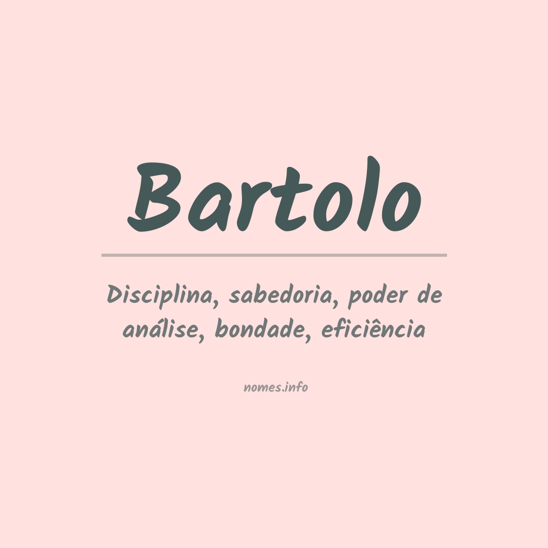 Significado do nome Bartolo