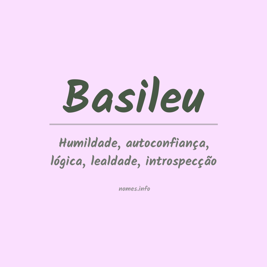 Significado do nome Basileu