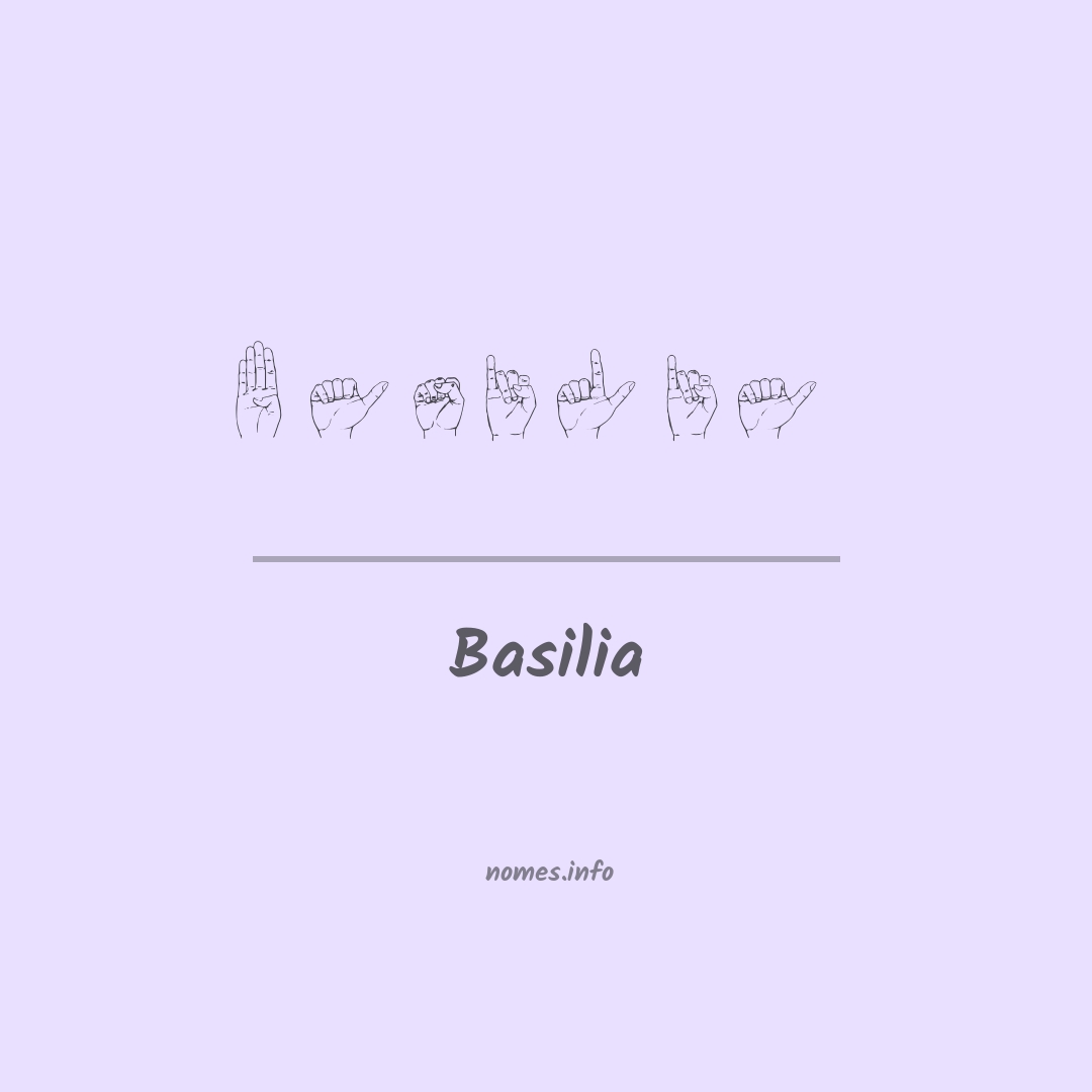 Basilia em Libras