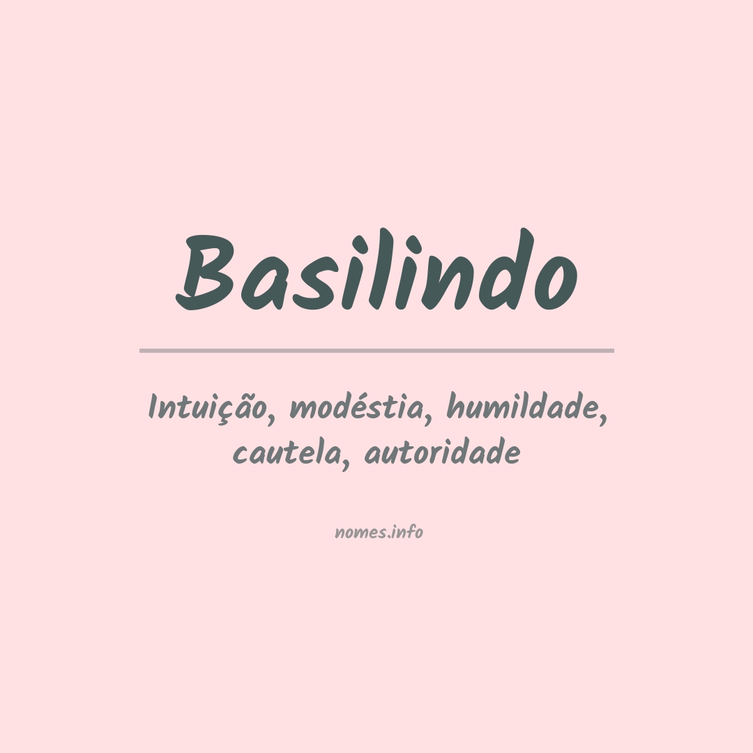 Significado do nome Basilindo